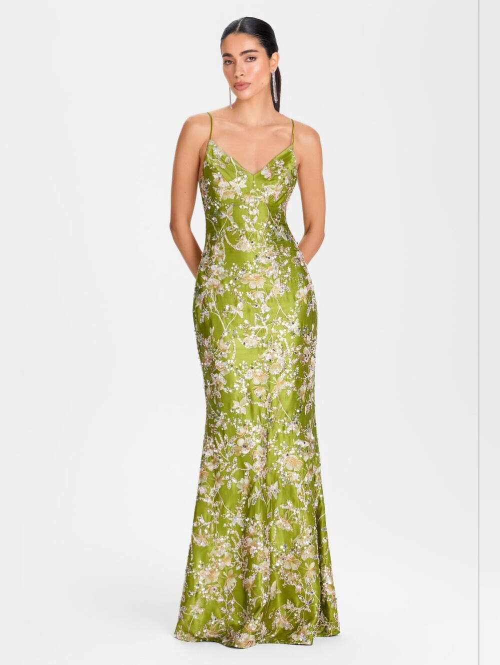 Nadine Merabi Gia Green Dress
